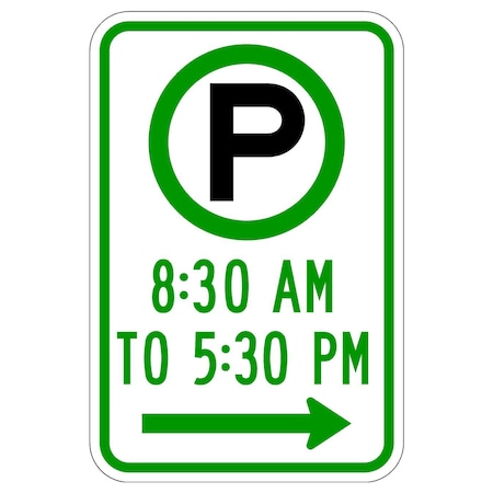 Sign Solutions Usa 12 in W, 18 in H, Aluminum, White DUS08HWT1218R7-23R